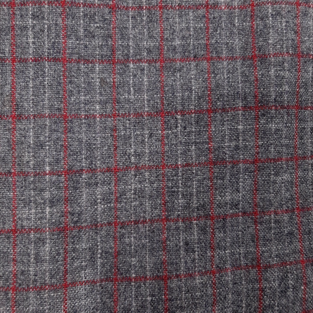 Vintage plaid wool blend pleated skirt fall winter dark light classic academia - Picture 3 of 8